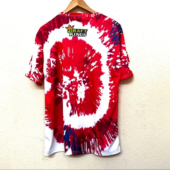 MLB Angels Tie Dye Print Shirt & Plastic Tote Bag Bundle NWOT H-28 - Picture 5 of 12